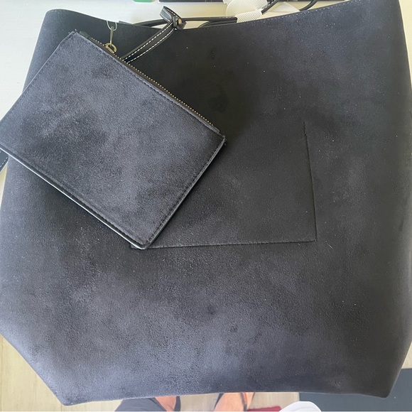 GAP Handbags - Gap Vegan Suede Bucket Bag w/ Detachable Purse